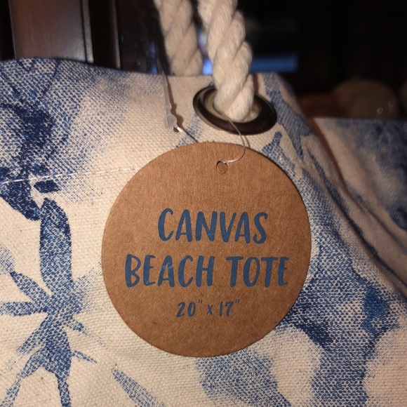 Canvas Beach Tote - Picture 2 of 4